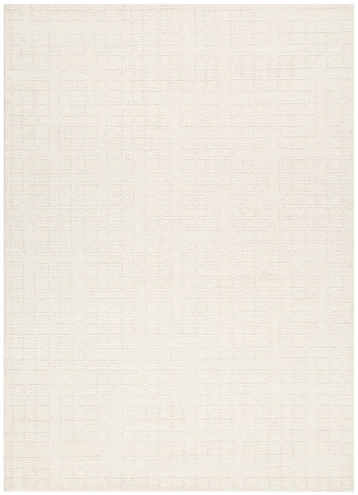Abasco Ivory Knitted Wool Rug