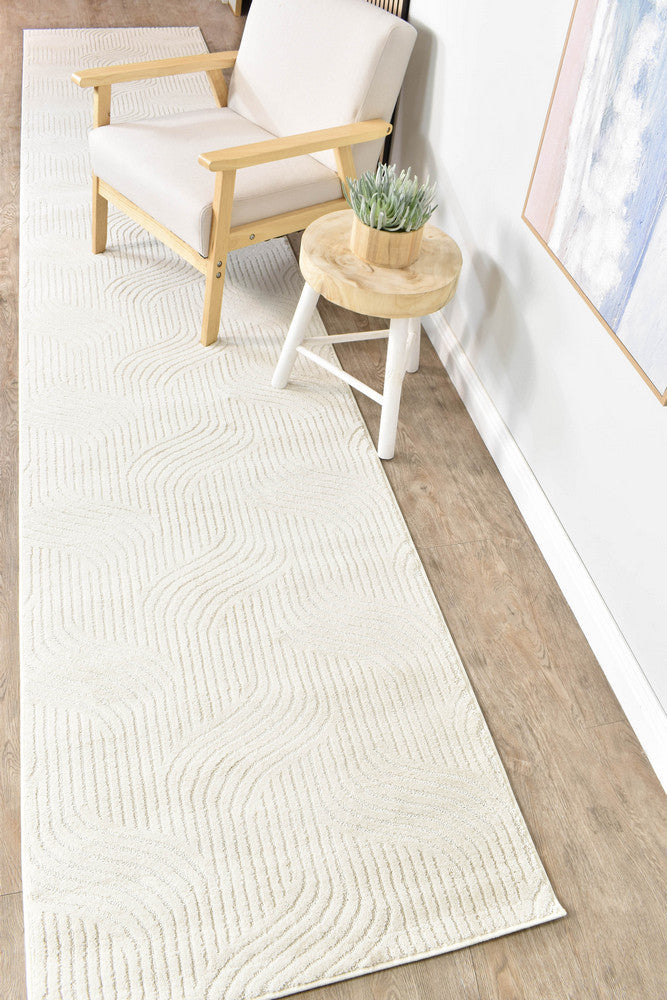 Ontario Ivory Velvet Runner