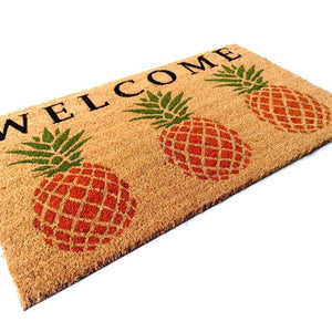 Welcome Pineapple PVC Backed Door Mat
