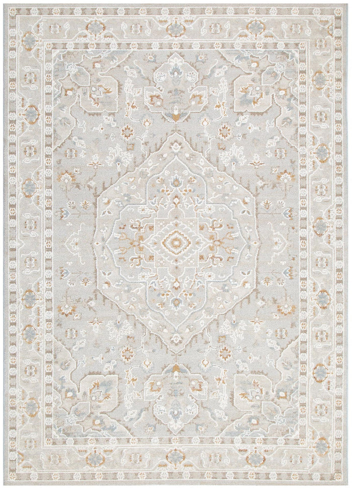 Trend Medallion Beige Multi Transitional Rug - T200