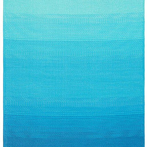 Big Sur Modern Blue Recycled Plastic Outdoor Rug
