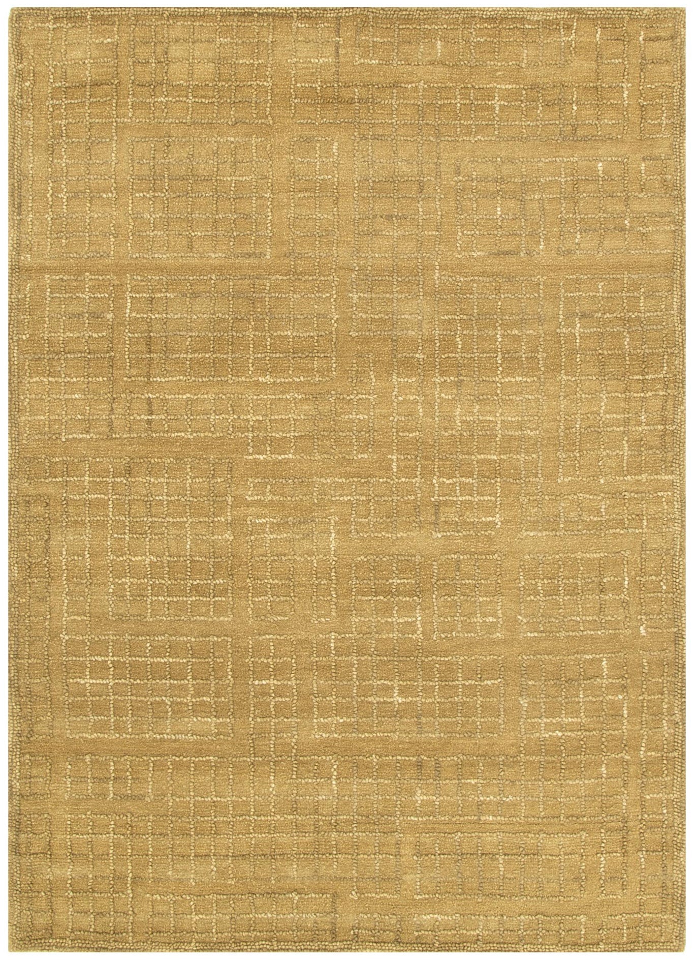 Abasco Citron Knitted Wool Rug - Floorsome - Area Rug - ABAS508CITR - Area Rug