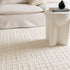 Abasco Ivory Knitted Wool Rug - Floorsome - Area Rug - ABAS508IVOR - Area Rug
