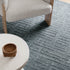 Abasco Steel Blue Knitted Wool Rug - Floorsome - Area Rug - ABAS508STEE - Area Rug
