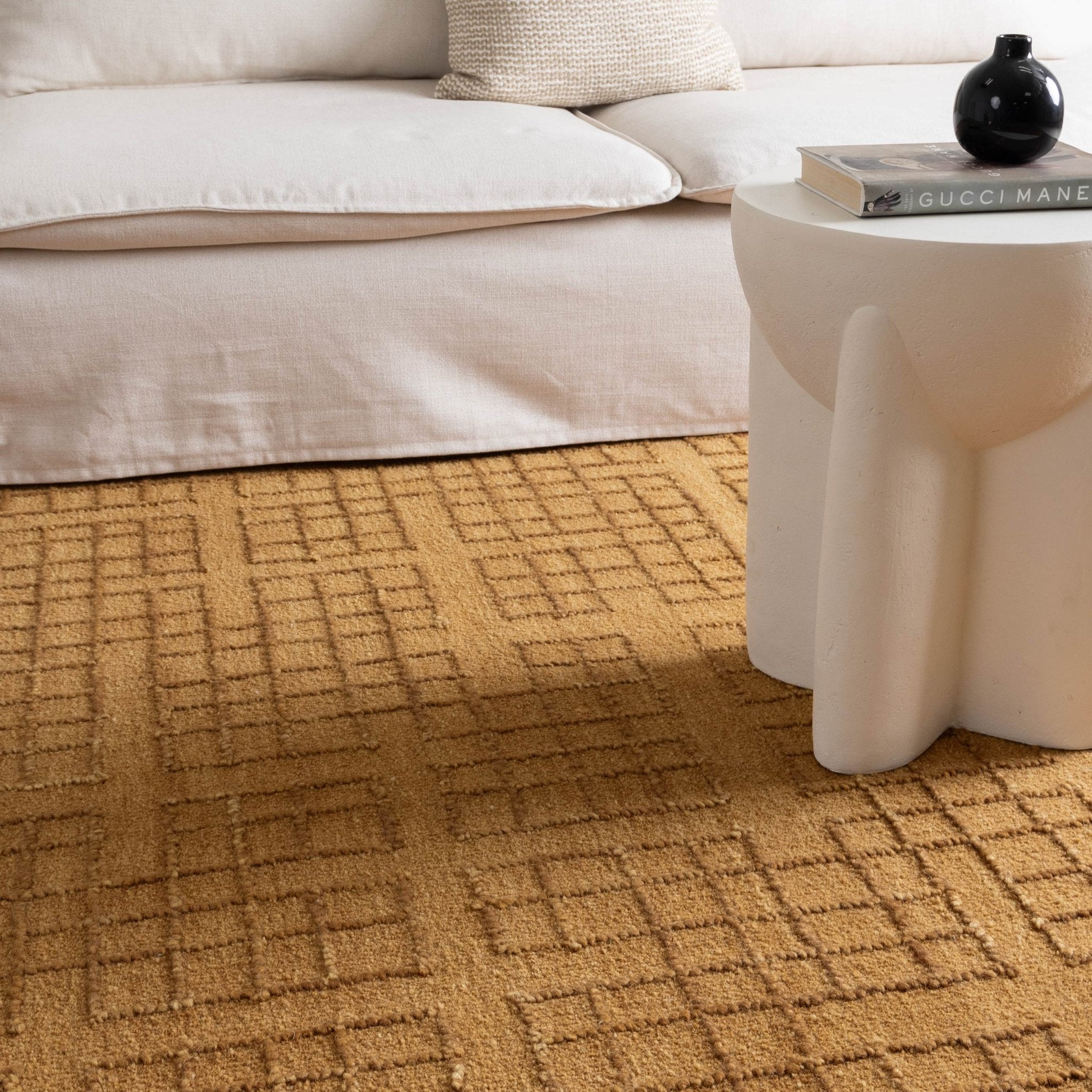 Abasco Sudan Brown Knitted Wool Rug - Floorsome - Area Rug - ABAS508SBRO - Area Rug