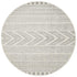 Adani Modern Tribal Design Grey Round Rug - Floorsome - Modern - MIR - 359 - GRY - 150X150 - Modern