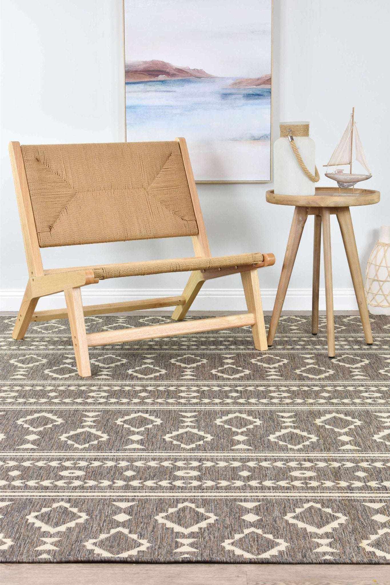 Alaska Brown Rug 3333 - W71E - Floorsome - INDOOR/OUTDOOR - LONG - 3333 - W71E - 50x80 - INDOOR/OUTDOOR