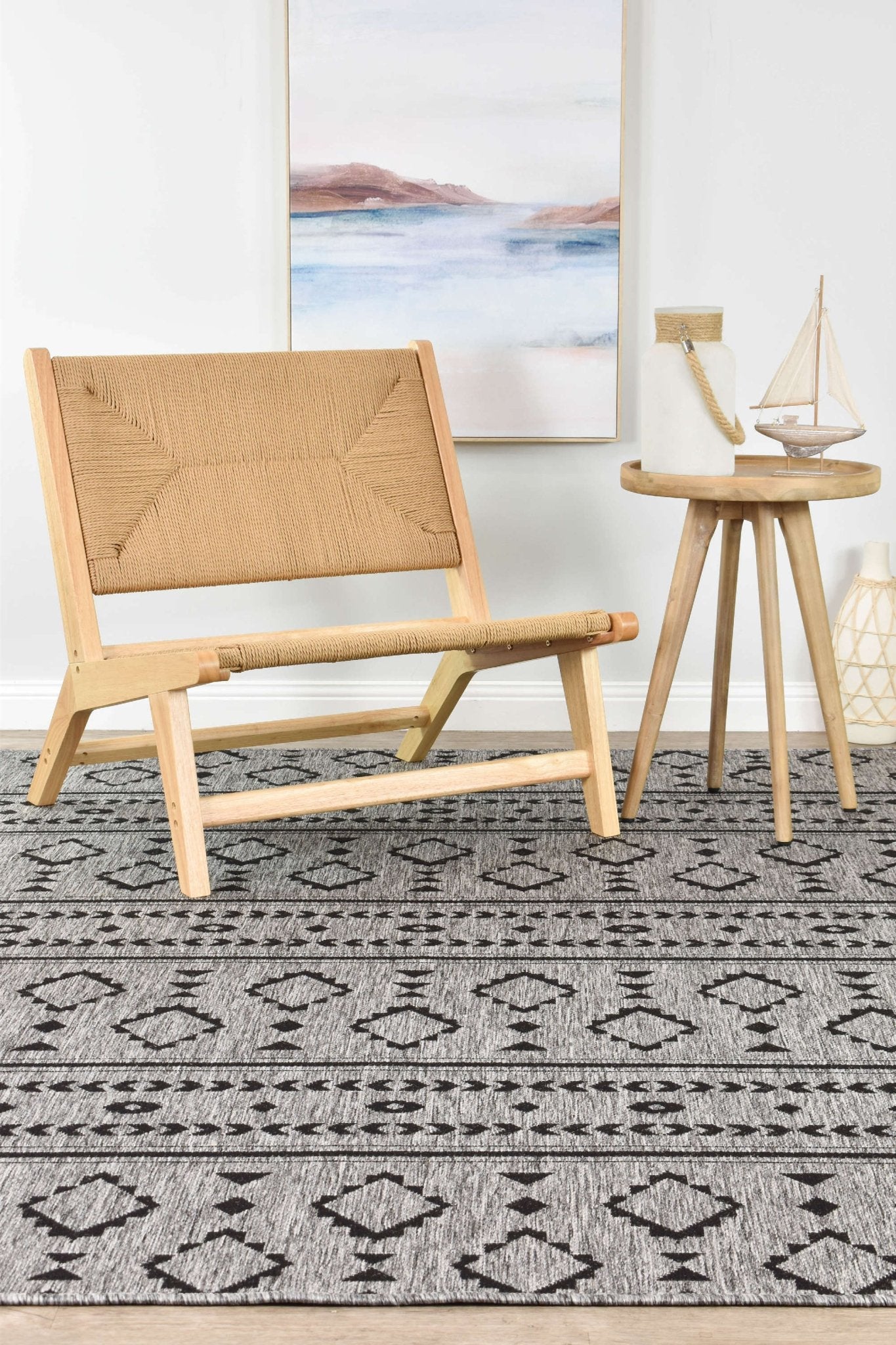 Alaska Dark Grey Rug 3333 - DM9E - Floorsome - INDOOR/OUTDOOR - LONG - 3333 - DM9E - 50x80 - INDOOR/OUTDOOR