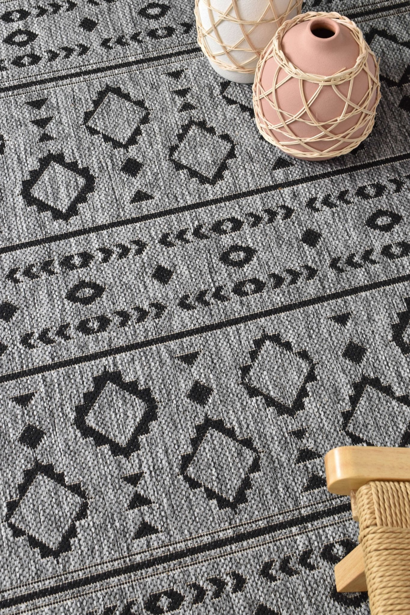 Alaska Dark Grey Rug 3333 - DM9E - Floorsome - INDOOR/OUTDOOR - LONG - 3333 - DM9E - 50x80 - INDOOR/OUTDOOR