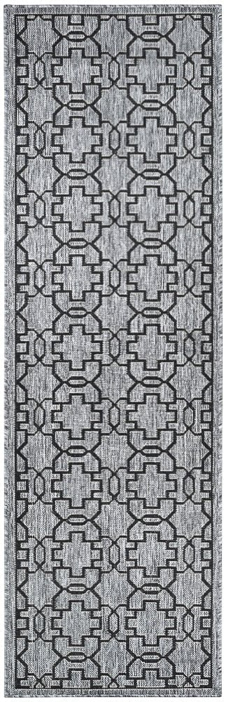 Alaska Grey Black Rug 208 - DM9E - Floorsome - INDOOR/OUTDOOR - LONG - 0208 - DM9 - E - 50x80 - INDOOR/OUTDOOR