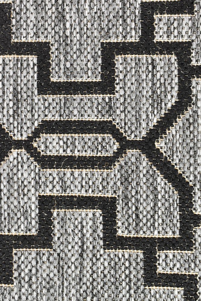 Alaska Grey Black Rug 208 - DM9E - Floorsome - INDOOR/OUTDOOR - LONG - 0208 - DM9 - E - 50x80 - INDOOR/OUTDOOR