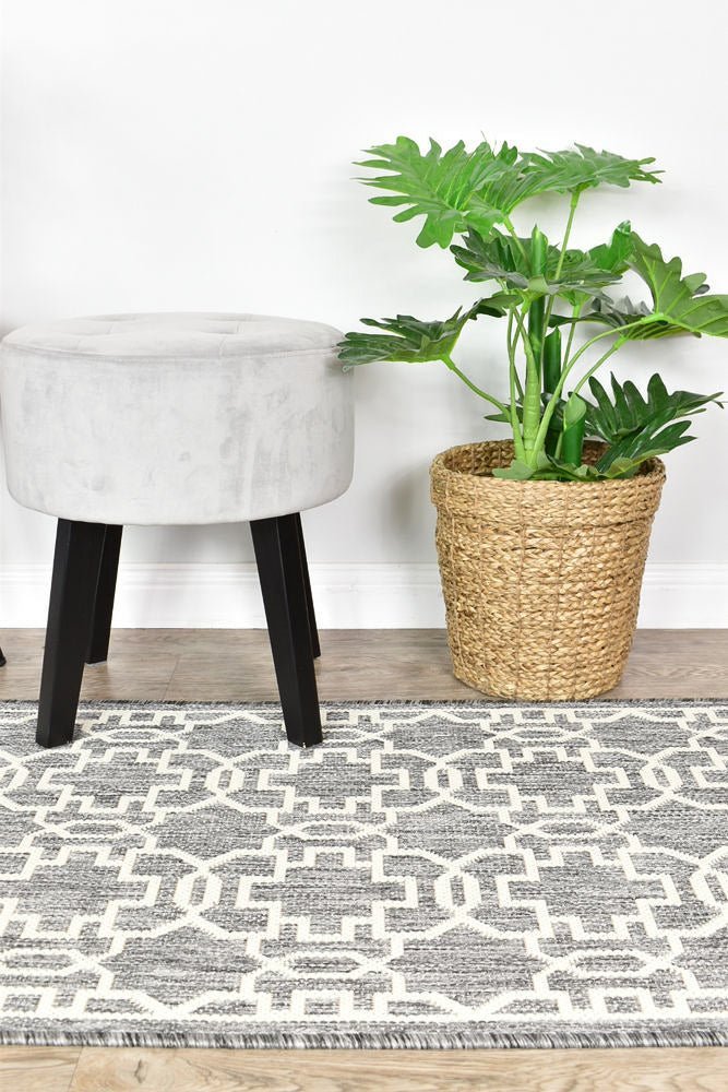 Alaska Grey Cream Rug 208 - GU6E - Floorsome - INDOOR/OUTDOOR - LONG - 0208 - GU6 - E - 50x80 - INDOOR/OUTDOOR