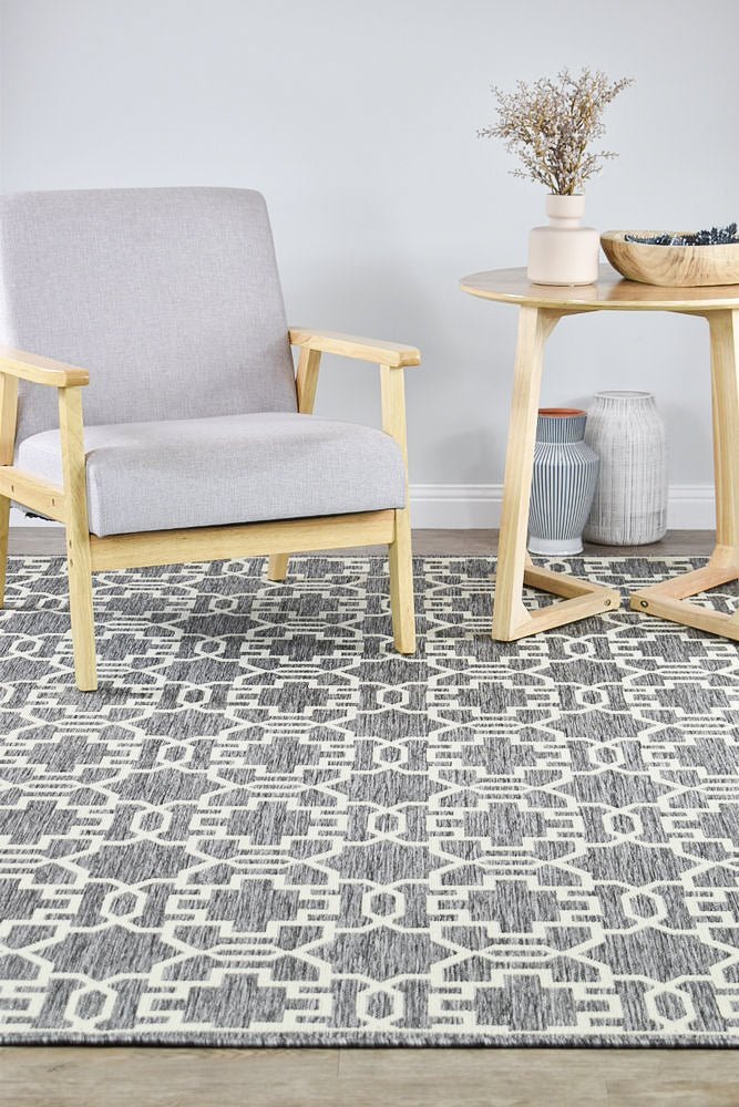 Alaska Grey Cream Rug 208 - GU6E - Floorsome - INDOOR/OUTDOOR - LONG - 0208 - GU6 - E - 50x80 - INDOOR/OUTDOOR