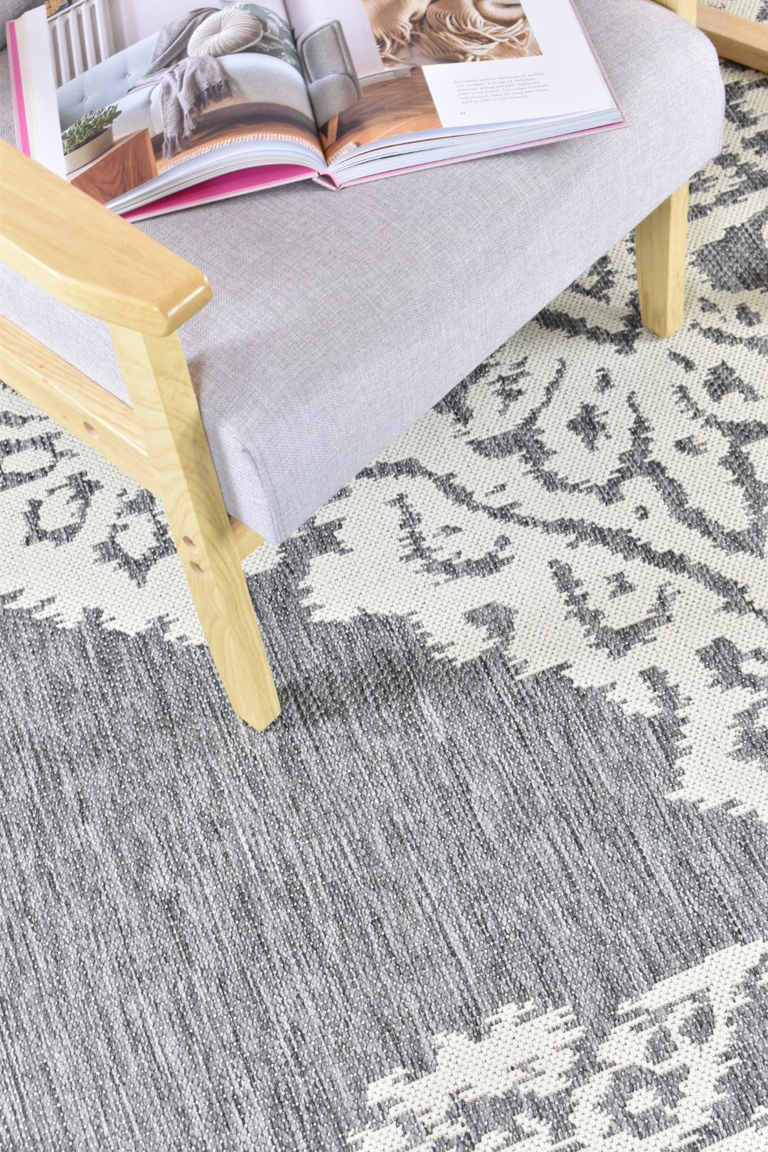 Alaska Grey Cream Rug 5605 - GU6E - Floorsome - INDOOR/OUTDOOR - LONG - 5605 - GU6 - E - 50x80 - INDOOR/OUTDOOR