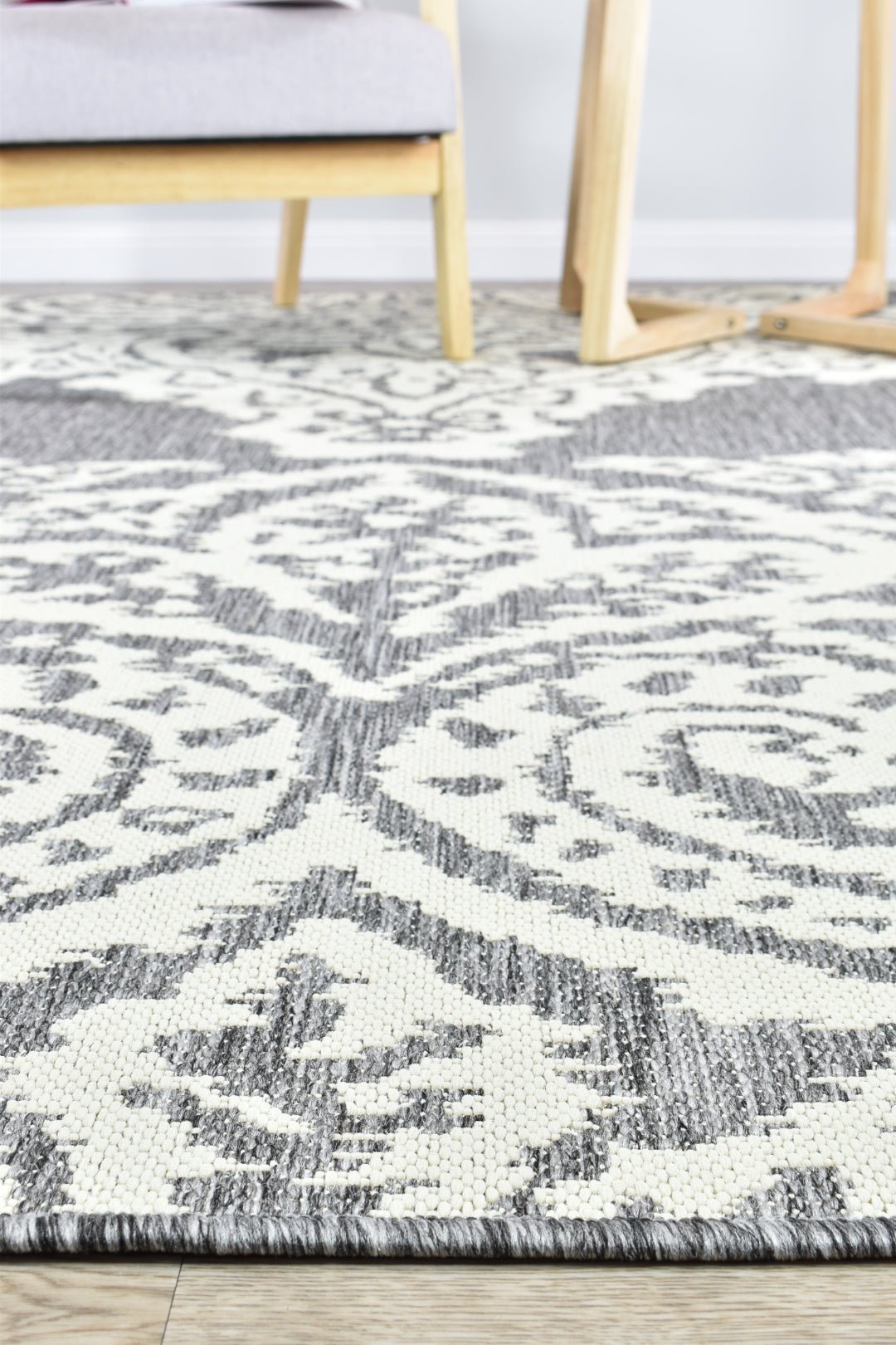 Alaska Grey Cream Rug 5605 - GU6E - Floorsome - INDOOR/OUTDOOR - LONG - 5605 - GU6 - E - 50x80 - INDOOR/OUTDOOR