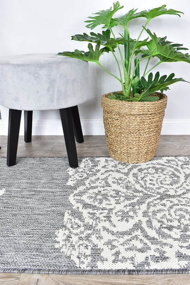 Alaska Grey Cream Rug 5605 - GU6E - Floorsome - INDOOR/OUTDOOR - LONG - 5605 - GU6 - E - 50x80 - INDOOR/OUTDOOR