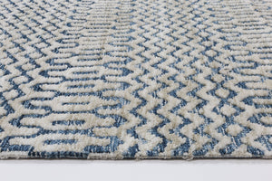 Alayah Camphils Navy Rug - Floorsome - Rug