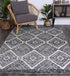 Alayah Diamond Anthracite Rug - Floorsome - Rug - AMRI160GLENANTH - Rug