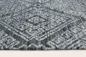 Alayah Diamond Denim Rug - Floorsome - Rug