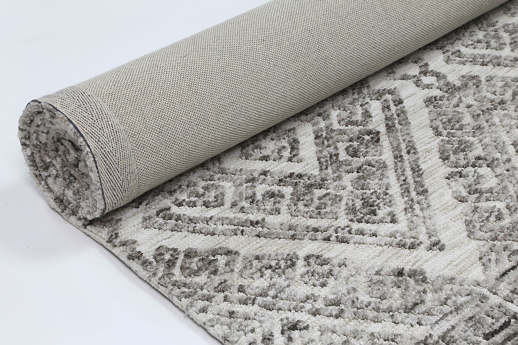 Alayah Diamond Grey Rug - Floorsome - Rug - AMRI160GLENGREY - Rug