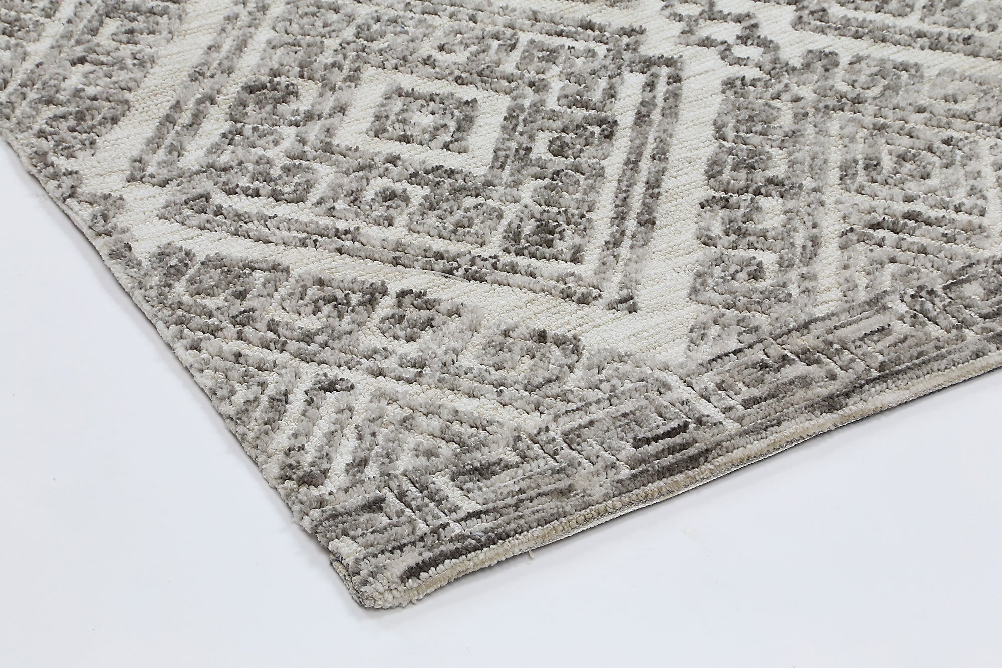 Alayah Diamond Grey Rug - Floorsome - Rug - AMRI160GLENGREY - Rug