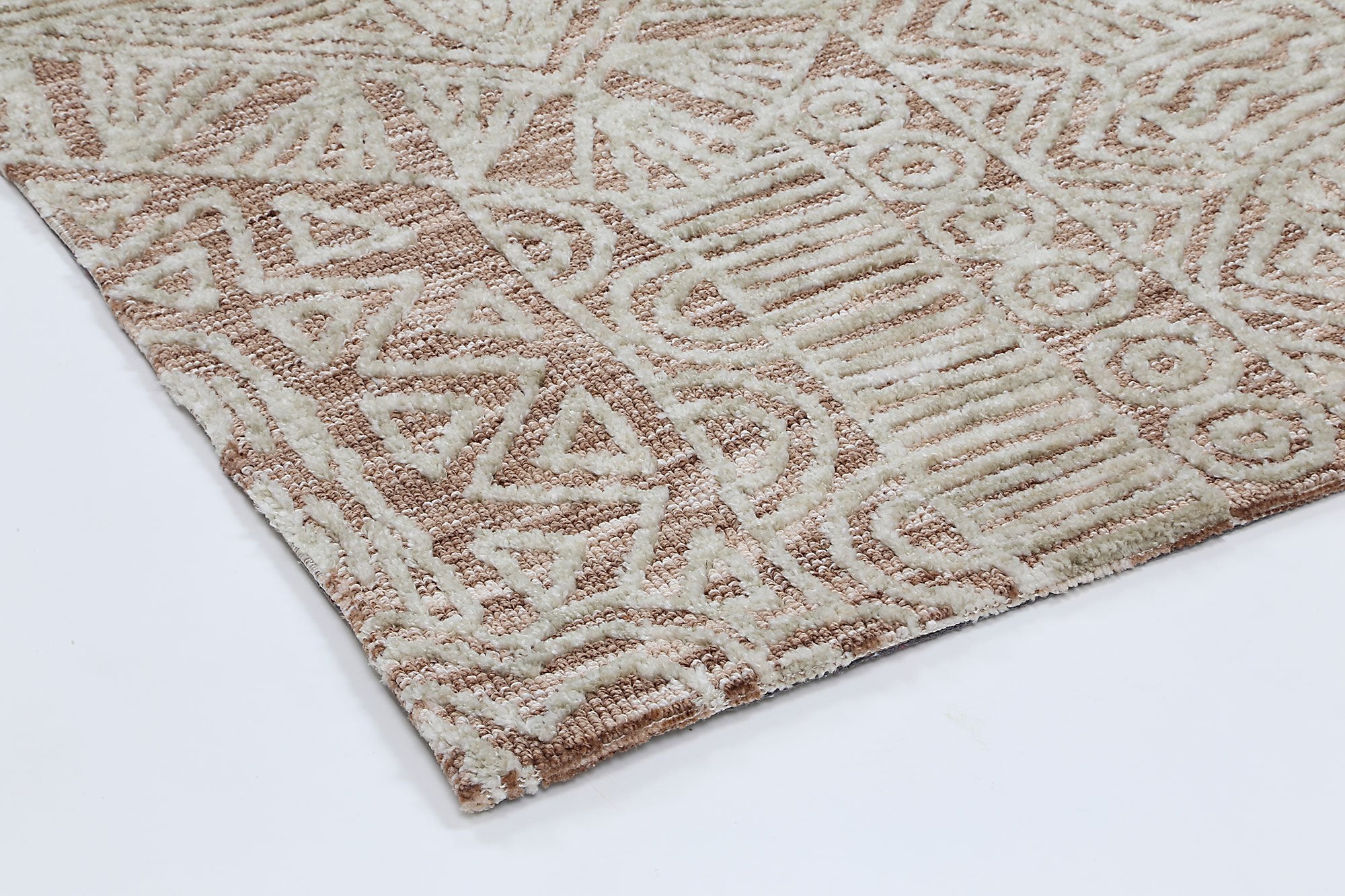 Alayah Rust Flower Rug - Floorsome - Rug - AMRI160NEWBRUST - Rug
