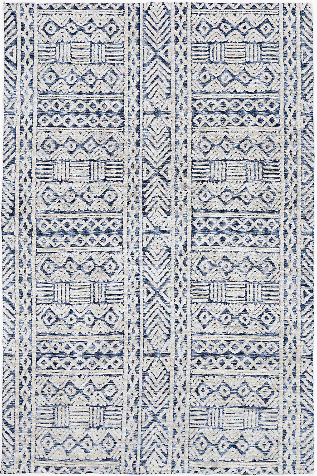 Alayah Tribal Blue Rug - Floorsome - Rug - AMRI160GLENBLUE - Rug