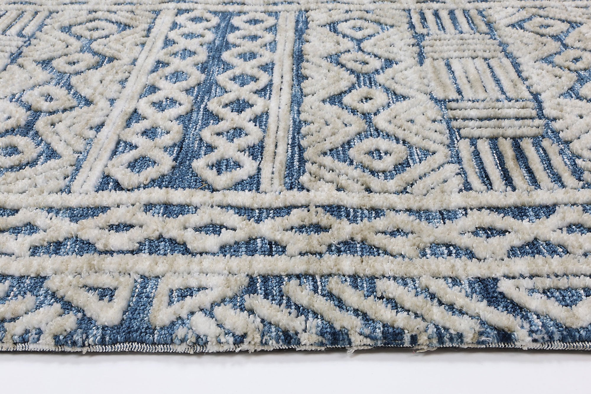 Alayah Tribal Blue Rug - Floorsome - Rug - AMRI160GLENBLUE - Rug