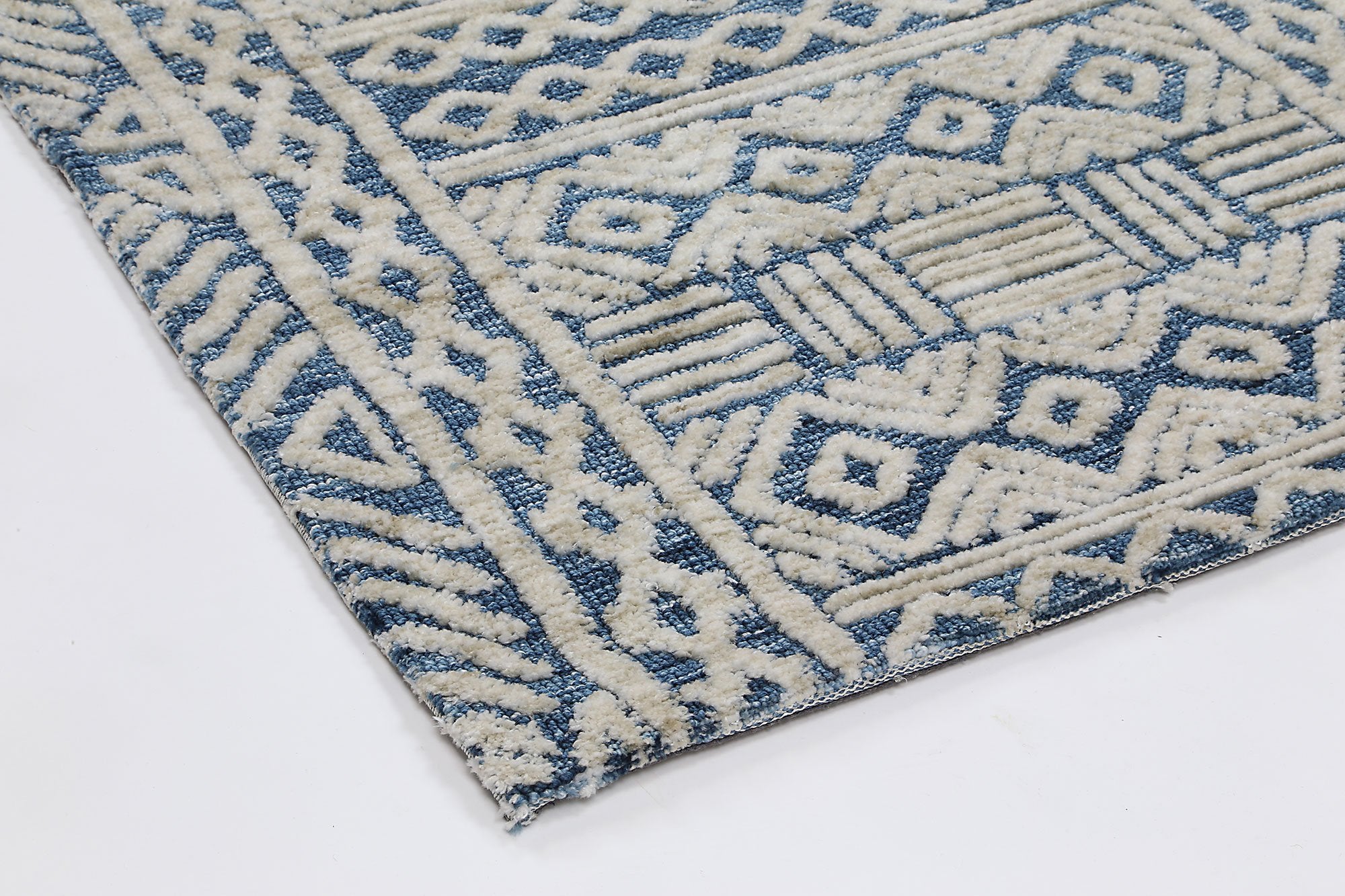 Alayah Tribal Blue Rug - Floorsome - Rug - AMRI160GLENBLUE - Rug