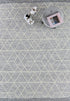 Albona Blue White Wool Rug - Floorsome - FLATWEAVE - LAB - LAB - 01 - 160X230 - FLATWEAVE