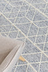 Albona Blue White Wool Rug - Floorsome - FLATWEAVE - LAB - LAB - 01 - 160X230 - FLATWEAVE