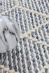 Albona Blue White Wool Rug - Floorsome - FLATWEAVE - LAB - LAB - 01 - 160X230 - FLATWEAVE