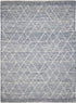 Albona Blue White Wool Rug - Floorsome - FLATWEAVE - LAB - LAB - 01 - 160X230 - FLATWEAVE