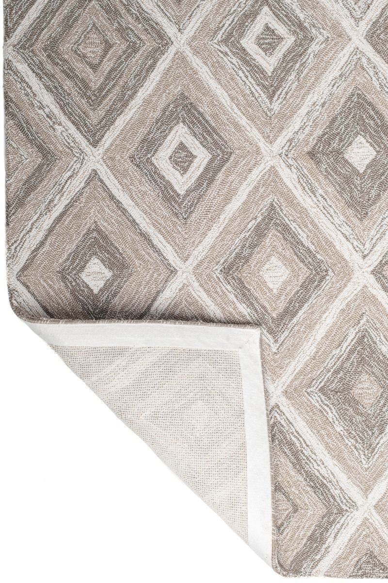 Alexandria Multicolour Beige Diamond P.E.T Indoor Outdoor Rug - Floorsome - Indoor/Outdoor Rugs - Indoor/Outdoor Rugs