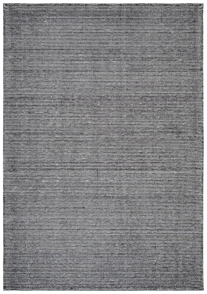 Allure Black Cotton Rayon Rug - Floorsome - Modern - ALU - BLACK - 225X155 - Modern