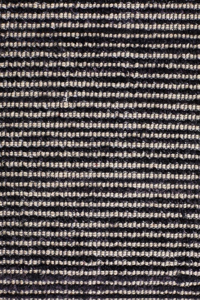 Allure Black Cotton Rayon Rug - Floorsome - Modern - ALU - BLACK - 225X155 - Modern