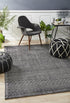 Allure Black Cotton Rayon Rug - Floorsome - Modern - ALU - BLACK - 225X155 - Modern