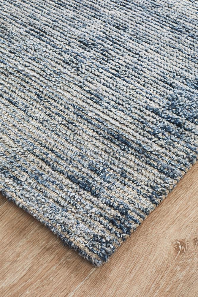 Allure Indigo Cotton Rayon Rug - Floorsome - Modern - ALU - INDIGO - 225X155 - Modern