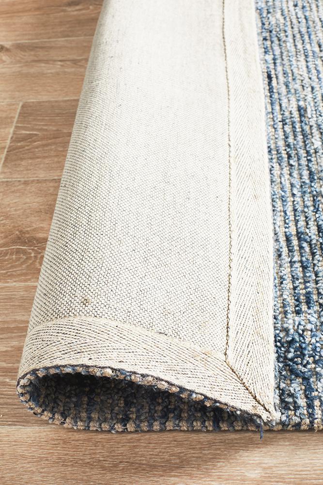 Allure Indigo Cotton Rayon Rug - Floorsome - Modern - ALU - INDIGO - 225X155 - Modern