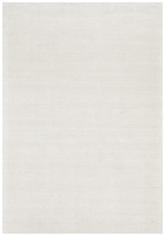 Allure Ivory Cotton Rayon Rug - Floorsome - Modern - ALU - IVORY - 225X155 - Modern