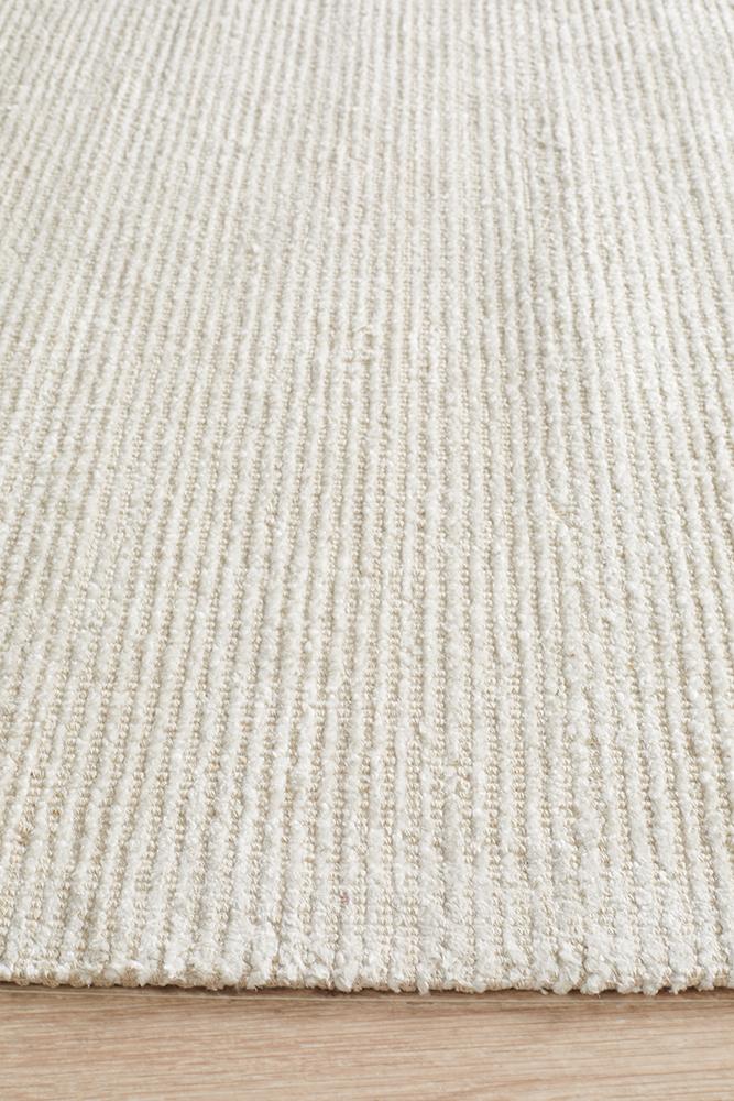 Allure Ivory Cotton Rayon Rug - Floorsome - Modern - ALU - IVORY - 225X155 - Modern