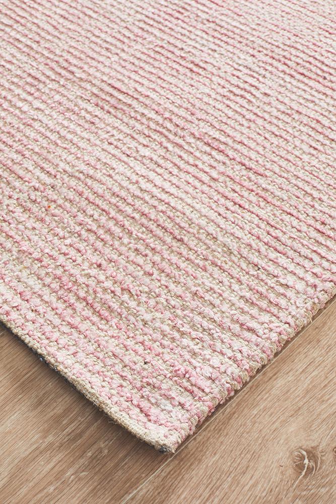 Allure Rose Cotton Rayon Rug - Floorsome - Modern - ALU - ROSE - 225X155 - Modern
