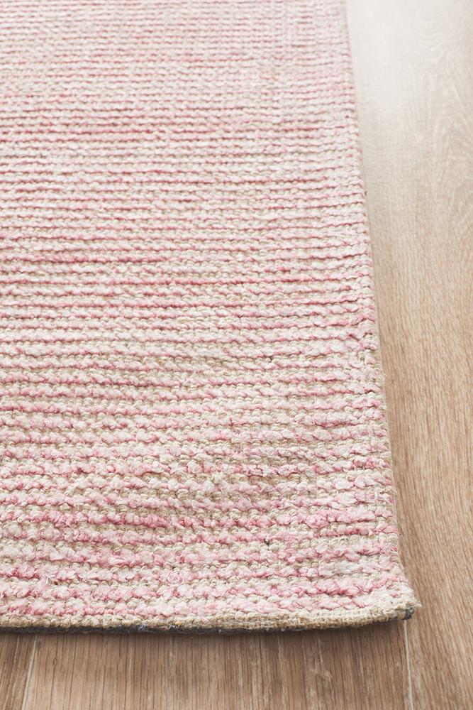 Allure Rose Cotton Rayon Rug - Floorsome - Modern - ALU - ROSE - 225X155 - Modern