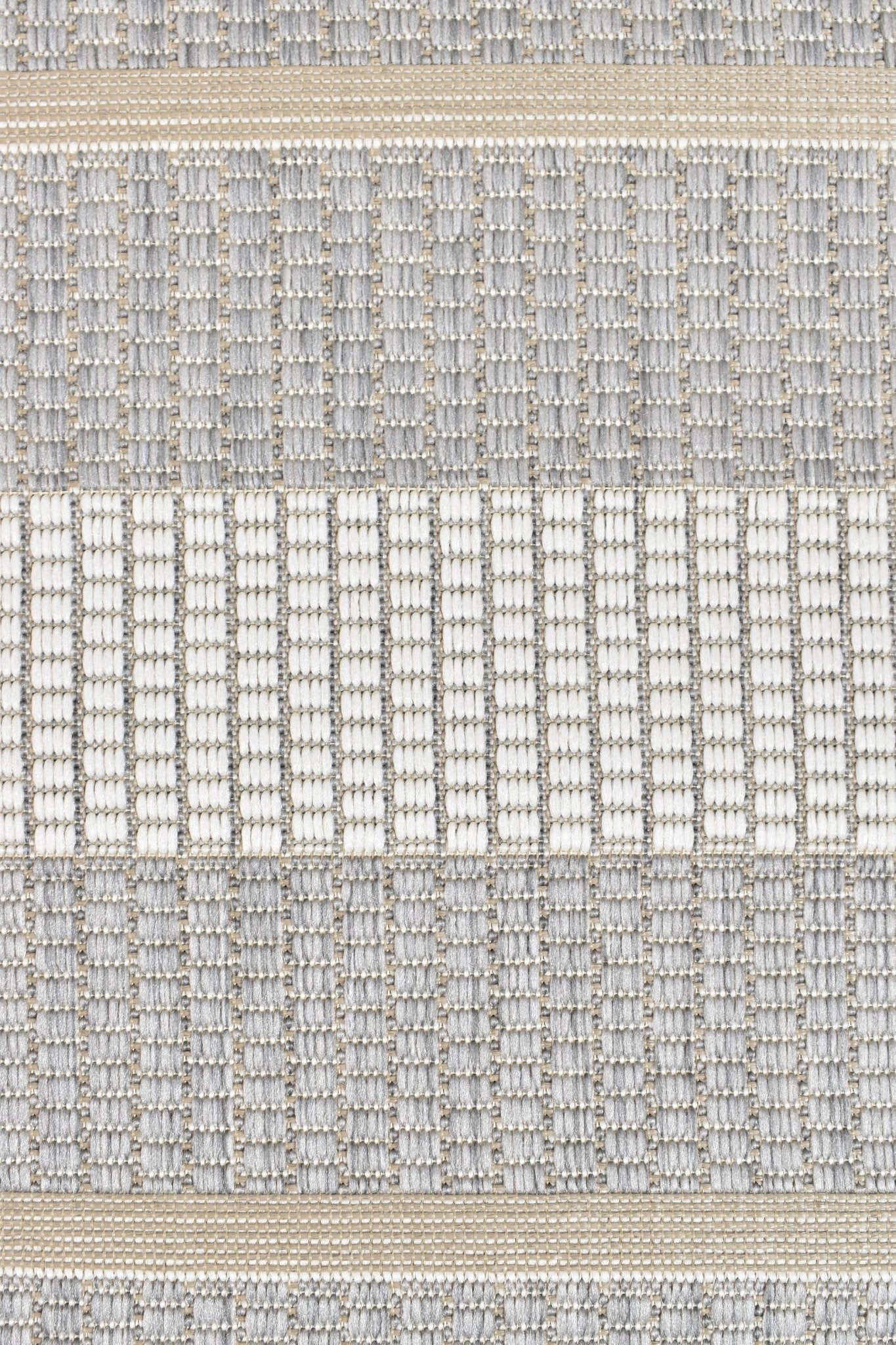 Alma 16725 630 Grey Cream Indoor/Outdoor Rug - Floorsome - INDOOR/OUTDOOR