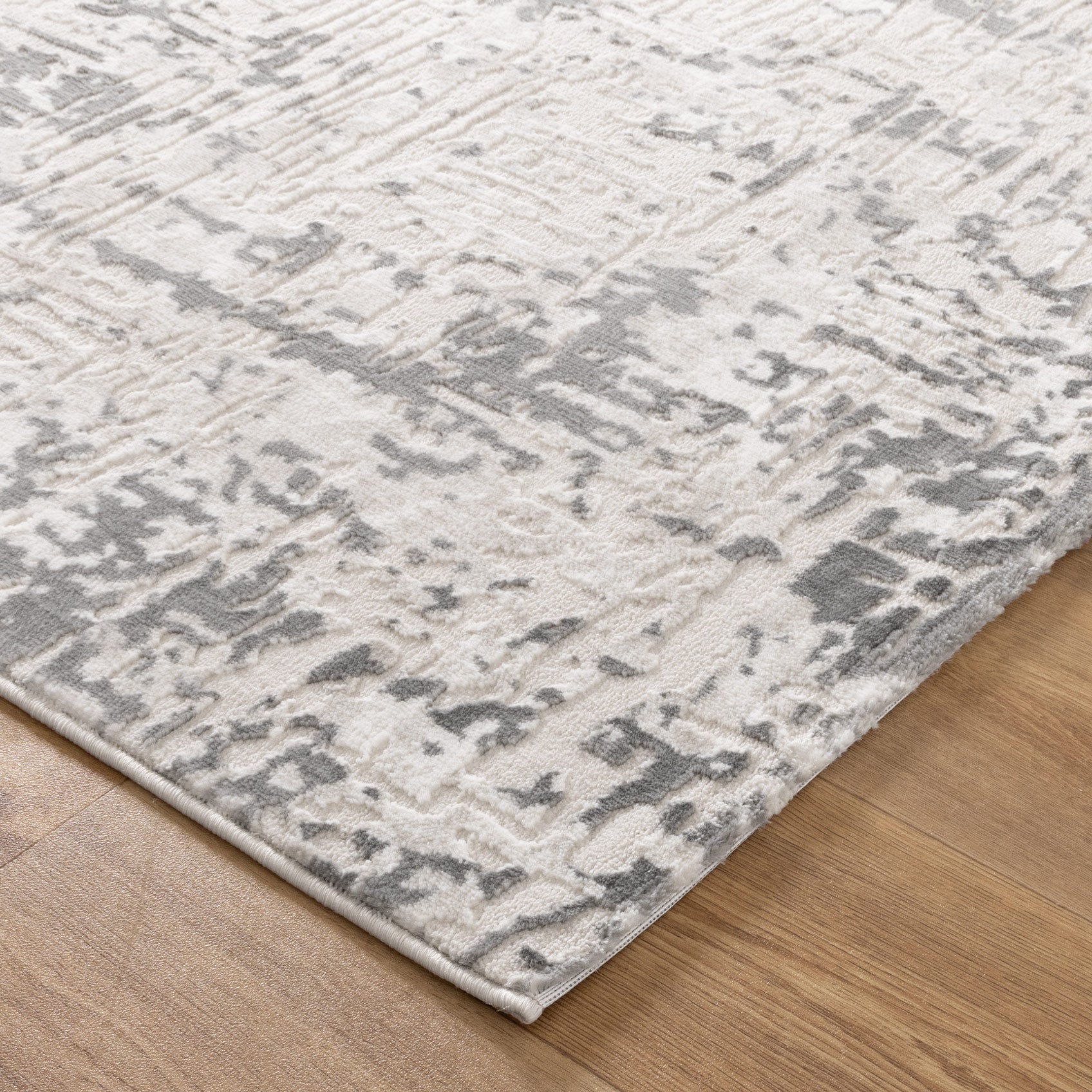 Amalfi Contemporary Cream Grey Rug - AMAL02 - Floorsome - Area Rug