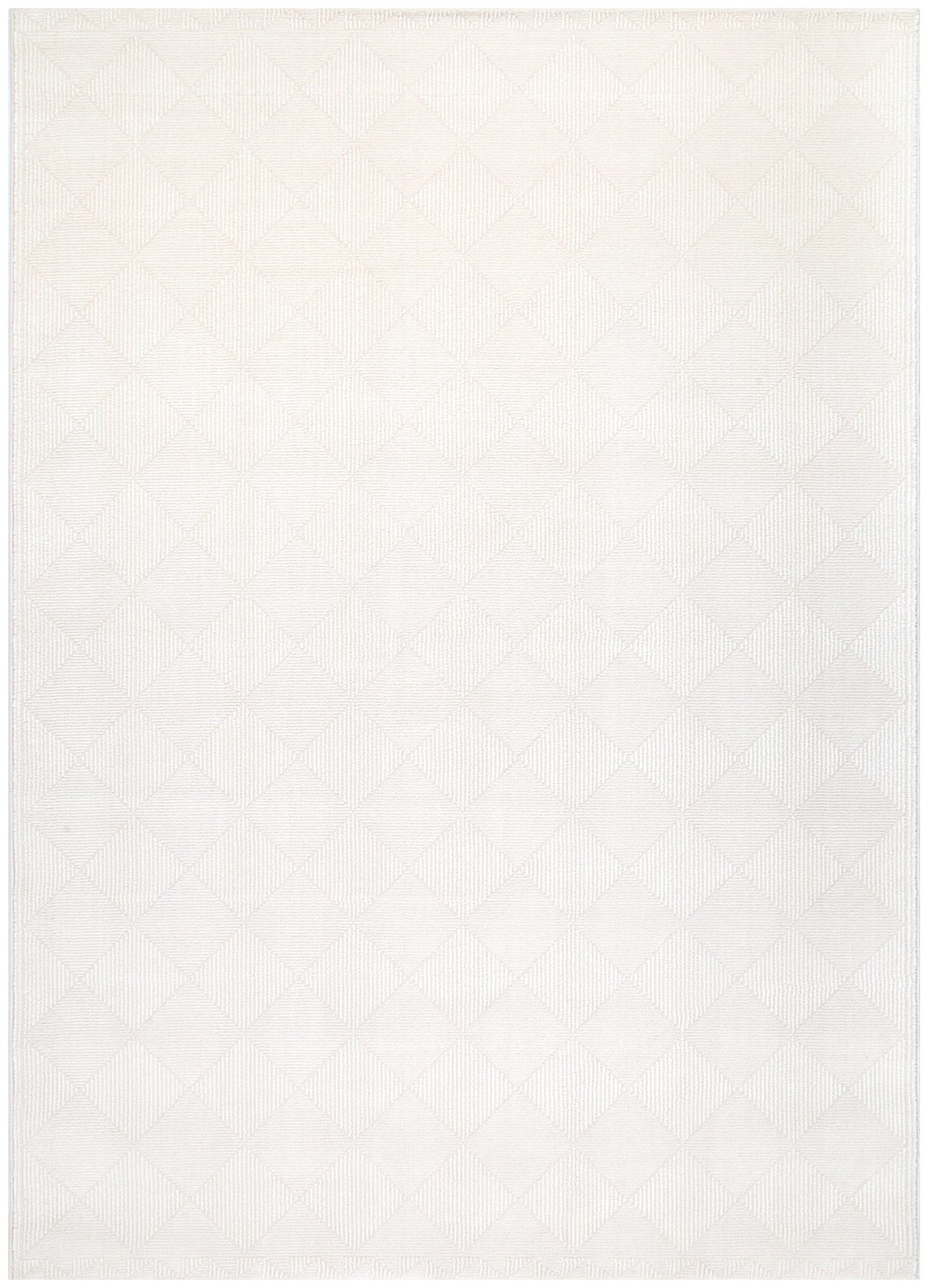 Amalfi Intricate Diamonds Cream Rug - AMAL06 - Floorsome - Area Rug
