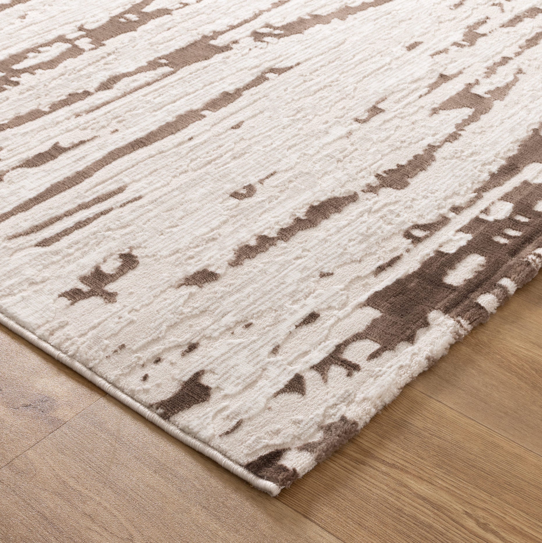 Amalfi Modern Abstract Cream Brown Rug - AMAL01 - Floorsome - Area Rug - AMAL50801 - Area Rug
