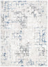 Amalfi Modern Distressed Lines Blue Multi Rug - AMAL04 - Floorsome - Area Rug - AMAL50804 - Area Rug