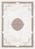Amalfi Oriental Border Medallion Cream Brown Rug - AMAL08 - Floorsome - Area Rug - AMAL50808 - Area Rug