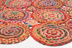 Amilia Cotton and Jute Rug Multi - Floorsome - Natural